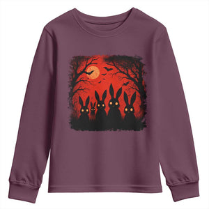 Rake Creepypasta Youth Sweatshirt Creepy Cryptid Series Horror Goth Alt Alternative Art TS10 Maroon Print Your Wear