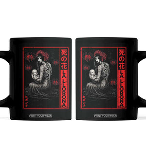 La Llorona Coffee Mug Folklore Japanese Spider Lily Soft Grunge Anime Aesthetic Flower TS10 Black Print Your Wear