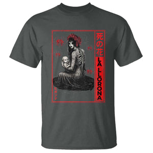 La Llorona T Shirt Folklore Japanese Spider Lily Soft Grunge Anime Aesthetic Flower TS10 Dark Heather Print Your Wear