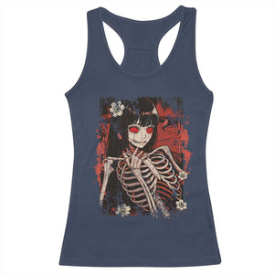 Horror Anime Manga Racerback Tank Top Japan Japanese Creepy Kawaii Goth TS10 Navy Print Your Wear
