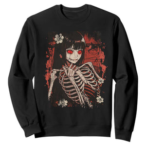 Horror Anime Manga Sweatshirt Japan Japanese Creepy Kawaii Goth TS10 Black Print Your Wear