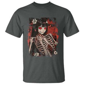 Horror Anime Manga T Shirt Japan Japanese Creepy Kawaii Goth TS10 Dark Heather Print Your Wear