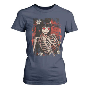 Horror Anime Manga T Shirt For Women Japan Japanese Creepy Kawaii Goth TS10 Navy Print Your Wear
