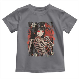 Horror Anime Manga Toddler T Shirt Japan Japanese Creepy Kawaii Goth TS10 Charcoal Print Your Wear