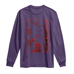 Japanese Spider Lily Long Sleeve Shirt Soft Grunge Anime Aesthetic Flower TS10 Purple Print Your Wear