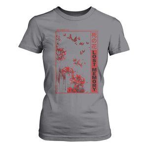 Japanese Spider Lily T Shirt For Women Soft Grunge Anime Aesthetic Flower TS10 Charcoal Print Your Wear