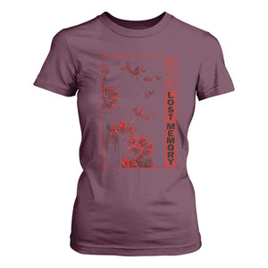 Japanese Spider Lily T Shirt For Women Soft Grunge Anime Aesthetic Flower TS10 Maroon Print Your Wear
