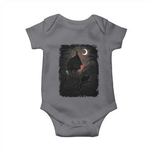Baba Yaga House Baby Onesie Gothic Slavic Folklore Russia Fairy Tale TS10 Charcoal Print Your Wear