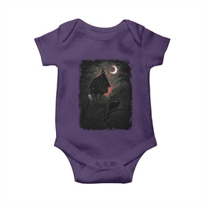 Baba Yaga House Baby Onesie Gothic Slavic Folklore Russia Fairy Tale TS10 Purple Print Your Wear
