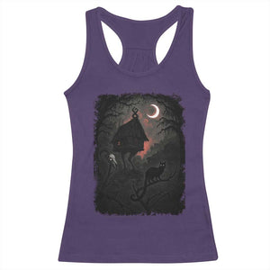 Baba Yaga House Racerback Tank Top Gothic Slavic Folklore Russia Fairy Tale TS10 Purple Print Your Wear