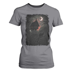 Baba Yaga House T Shirt For Women Gothic Slavic Folklore Russia Fairy Tale TS10 Charcoal Print Your Wear