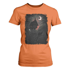 Baba Yaga House T Shirt For Women Gothic Slavic Folklore Russia Fairy Tale TS10 Orange Print Your Wear