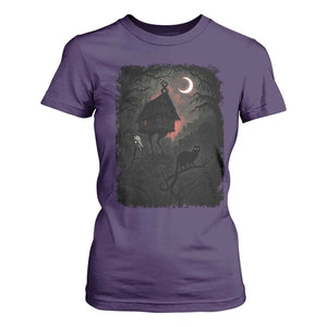 Baba Yaga House T Shirt For Women Gothic Slavic Folklore Russia Fairy Tale TS10 Purple Print Your Wear