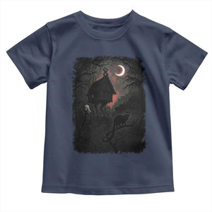 Baba Yaga House Toddler T Shirt Gothic Slavic Folklore Russia Fairy Tale TS10 Navy Print Your Wear