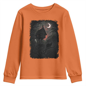 Baba Yaga House Youth Sweatshirt Gothic Slavic Folklore Russia Fairy Tale TS10 Orange Print Your Wear