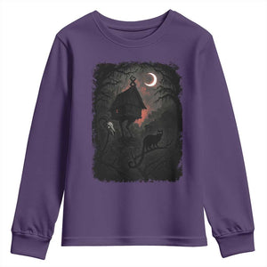 Baba Yaga House Youth Sweatshirt Gothic Slavic Folklore Russia Fairy Tale TS10 Purple Print Your Wear