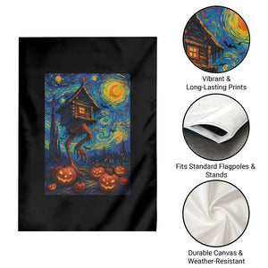 Baba Yaga House Garden Flag Starry Night Van Gogh Slavic Folklore Russia Fairy Tale TS10 Print Your Wear
