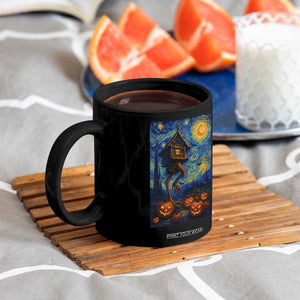 Baba Yaga House Coffee Mug Starry Night Van Gogh Slavic Folklore Russia Fairy Tale TS10 Print Your Wear