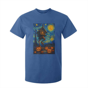 Baba Yaga House T Shirt For Kid Starry Night Van Gogh Slavic Folklore Russia Fairy Tale TS10 Royal Blue Print Your Wear