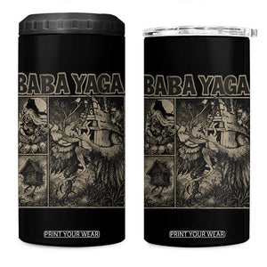 Baba Yaga House 4 in 1 Can Cooler Tumbler Slavic Folklore Russia Fairy Tale Horror Fans TS10 One Size: 16 oz Black Print Your Wear