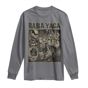 Baba Yaga House Long Sleeve Shirt Slavic Folklore Russia Fairy Tale Horror Fans TS10 Charcoal Print Your Wear