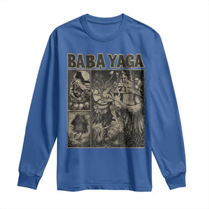 Baba Yaga House Long Sleeve Shirt Slavic Folklore Russia Fairy Tale Horror Fans TS10 Royal Blue Print Your Wear