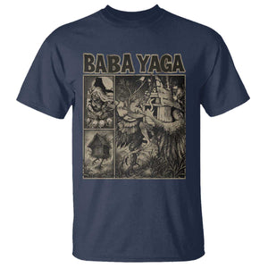 Baba Yaga House T Shirt Slavic Folklore Russia Fairy Tale Horror Fans TS10 Navy Print Your Wear