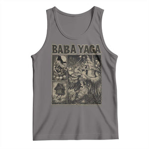 Baba Yaga House Tank Top Slavic Folklore Russia Fairy Tale Horror Fans TS10 Deep Heather Print Your Wear