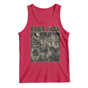 Baba Yaga House Tank Top Slavic Folklore Russia Fairy Tale Horror Fans TS10 Red Print Your Wear