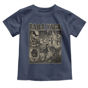 Baba Yaga House Toddler T Shirt Slavic Folklore Russia Fairy Tale Horror Fans TS10 Navy Print Your Wear