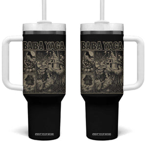 Baba Yaga House Tumbler With Handle Slavic Folklore Russia Fairy Tale Horror Fans TS10 One Size: 40 oz Black Print Your Wear