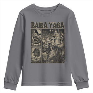 Baba Yaga House Youth Sweatshirt Slavic Folklore Russia Fairy Tale Horror Fans TS10 Charcoal Print Your Wear