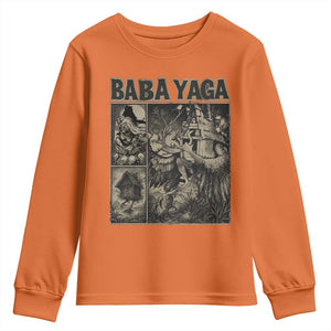 Baba Yaga House Youth Sweatshirt Slavic Folklore Russia Fairy Tale Horror Fans TS10 Orange Print Your Wear