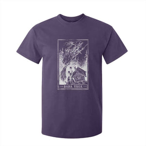 Baba Yaga House Tarot Card T Shirt For Kid Botanical Slavic Folklore Pagan Witchy TS10 Purple Print Your Wear