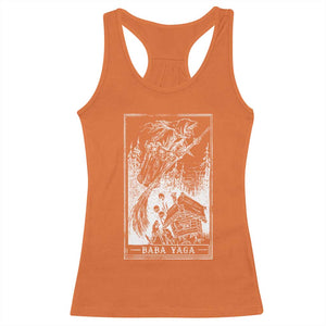 Baba Yaga House Tarot Card Racerback Tank Top Botanical Slavic Folklore Pagan Witchy TS10 Orange Print Your Wear