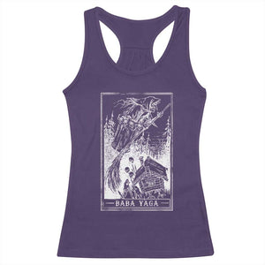 Baba Yaga House Tarot Card Racerback Tank Top Botanical Slavic Folklore Pagan Witchy TS10 Purple Print Your Wear