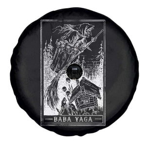 Baba Yaga House Tarot Card Spare Tire Cover Botanical Slavic Folklore Pagan Witchy TS10 Print Your Wear