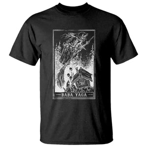 Baba Yaga House Tarot Card T Shirt Botanical Slavic Folklore Pagan Witchy TS10 Black Print Your Wear