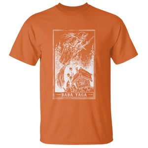 Baba Yaga House Tarot Card T Shirt Botanical Slavic Folklore Pagan Witchy TS10 Orange Print Your Wear