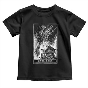 Baba Yaga House Tarot Card Toddler T Shirt Botanical Slavic Folklore Pagan Witchy TS10 Black Print Your Wear