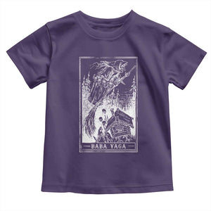 Baba Yaga House Tarot Card Toddler T Shirt Botanical Slavic Folklore Pagan Witchy TS10 Purple Print Your Wear