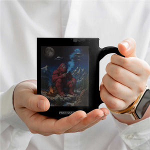 Funny Smoking Bigfoot Coffee Mug Vintage Cigarette Sasquatch UFO Cryptid Meme TS10 Print Your Wear