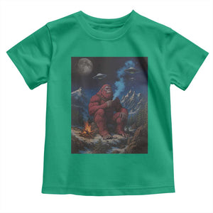 Funny Smoking Bigfoot Toddler T Shirt Vintage Cigarette Sasquatch UFO Cryptid Meme TS10 Irish Green Print Your Wear