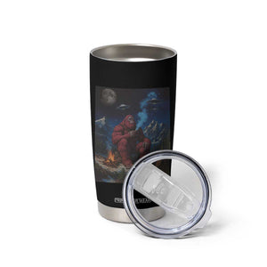 Funny Smoking Bigfoot Tumbler Cup Vintage Cigarette Sasquatch UFO Cryptid Meme TS10 Print Your Wear