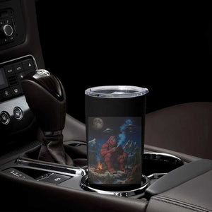 Funny Smoking Bigfoot Tumbler Cup Vintage Cigarette Sasquatch UFO Cryptid Meme TS10 Print Your Wear