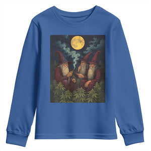 Wizard 420 Smoking Marijuana Youth Sweatshirt Funny Stoner Weed Lover Meme TS10 Royal Blue Print Your Wear
