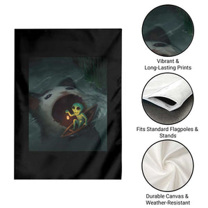 Funny Alien Cat Meme Garden Flag Weird Silly TS10 Print Your Wear