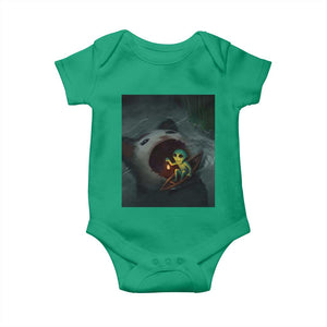 Funny Alien Cat Meme Baby Onesie Weird Silly TS10 Irish Green Print Your Wear