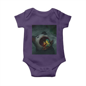 Funny Alien Cat Meme Baby Onesie Weird Silly TS10 Purple Print Your Wear