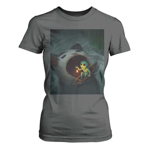 Funny Alien Cat Meme T Shirt For Women Weird Silly TS10 Dark Heather Print Your Wear